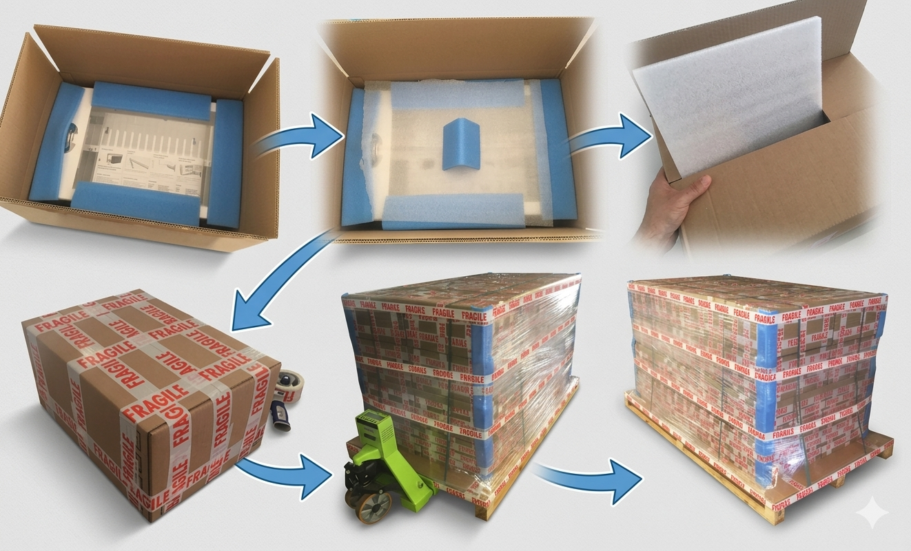 HandyLocker Verpackung und Palettierung für den Versand