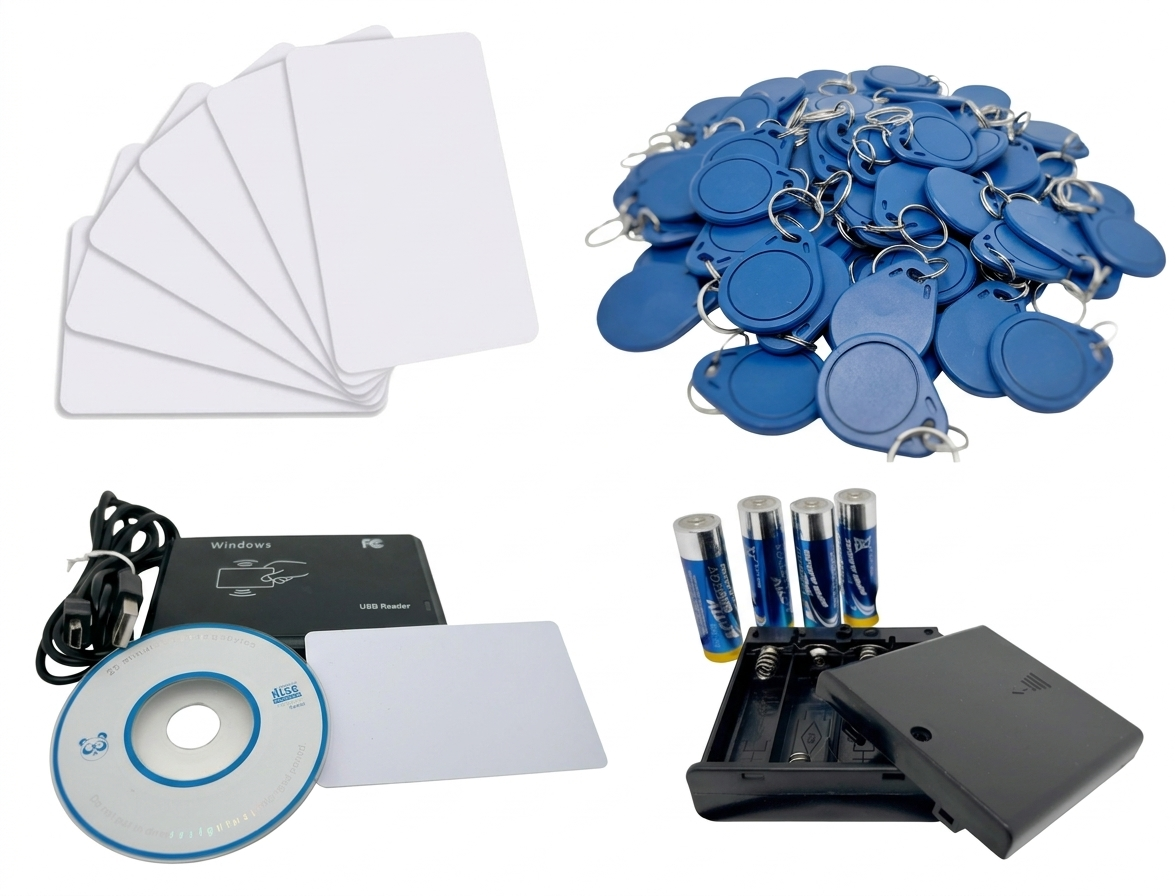 HandyLocker Zubehör – RFID-Karten, Schlüsselanhänger, USB-Leser, Batteriefach